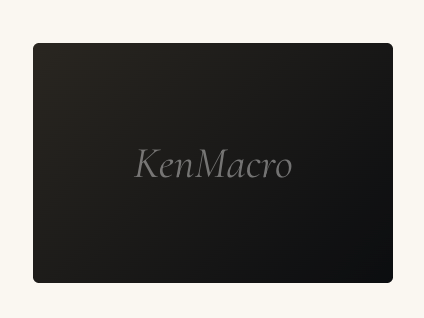 KenMacro institutional macro desk